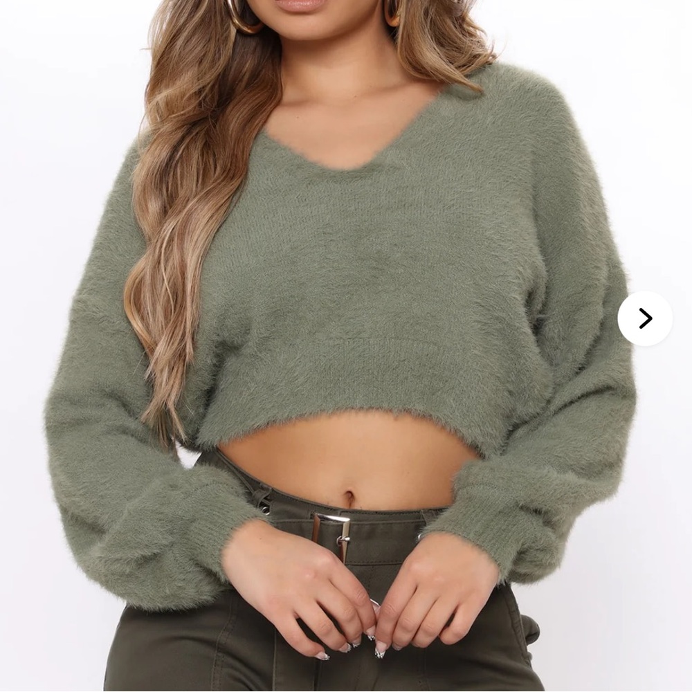 Fashion Nova Keeping You Forever Fuzzy Sweater